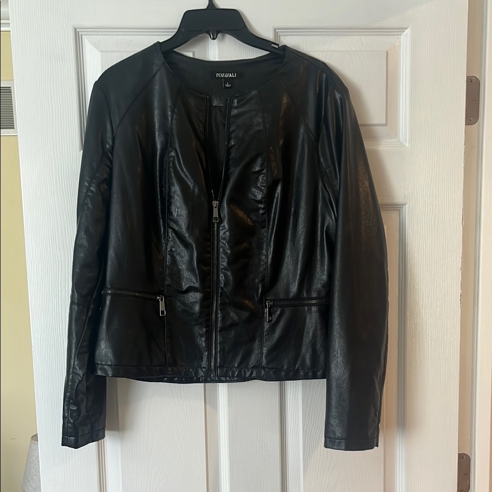 Faux Leather Black Jacket